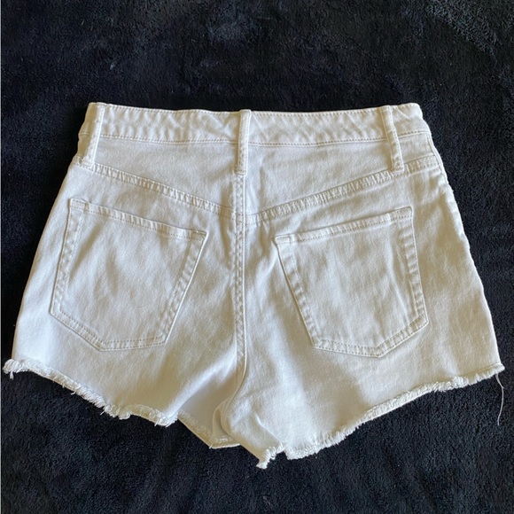 White Jean Shorts - Picture 2 of 3